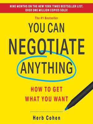 cover image of You Can Negotiate Anything